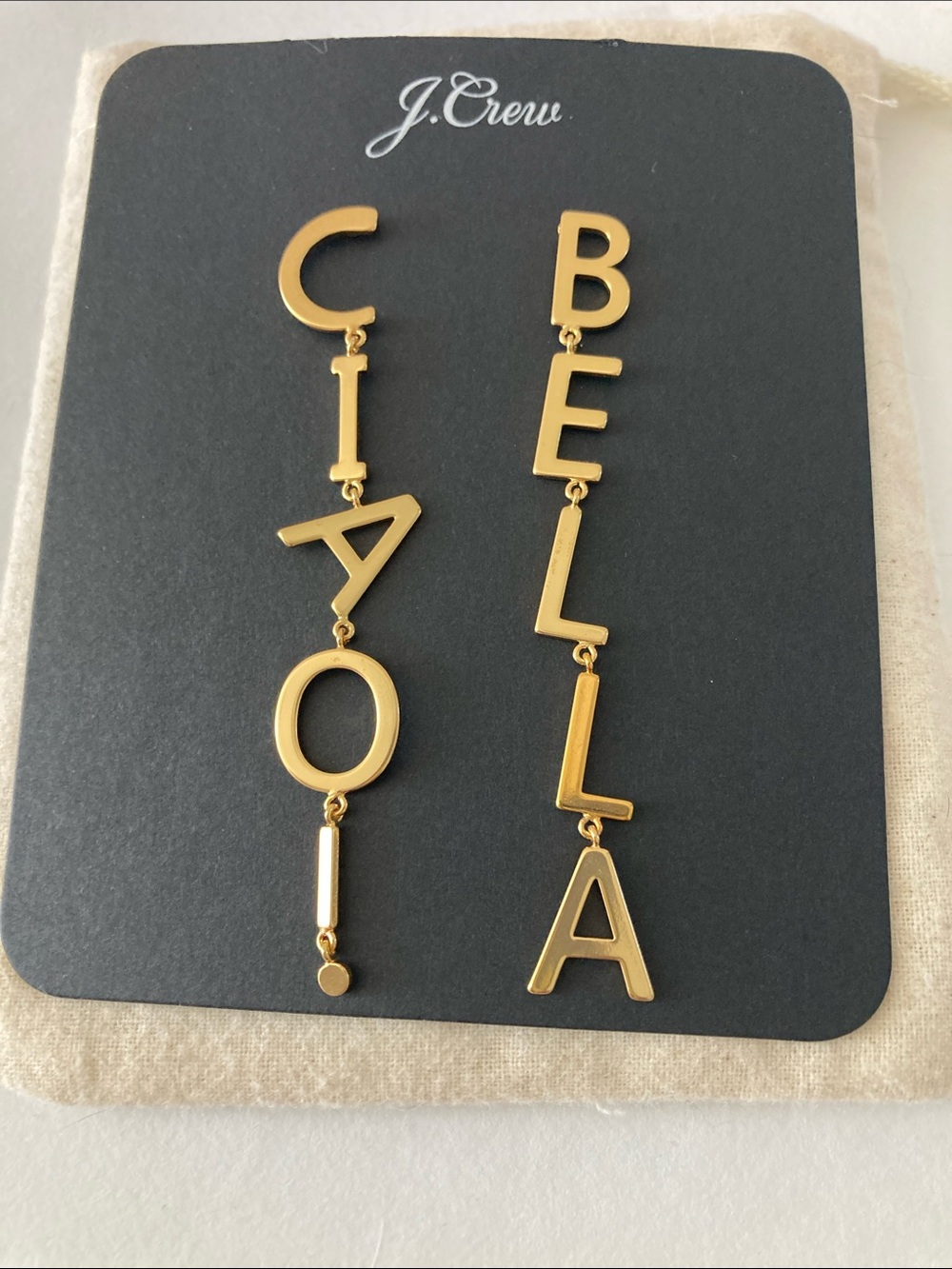 JCrew “Ciao Bella” drop earrings
